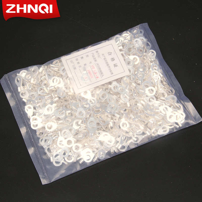 OT1.5-6线耳冷压接线端子大电流电源连接器O型圆形铜电线鼻子