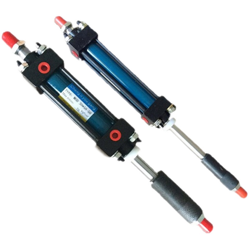 液压缸油缸MOD-L/MOB30/40/63/80/125*100-50可调行程双出轴带磁