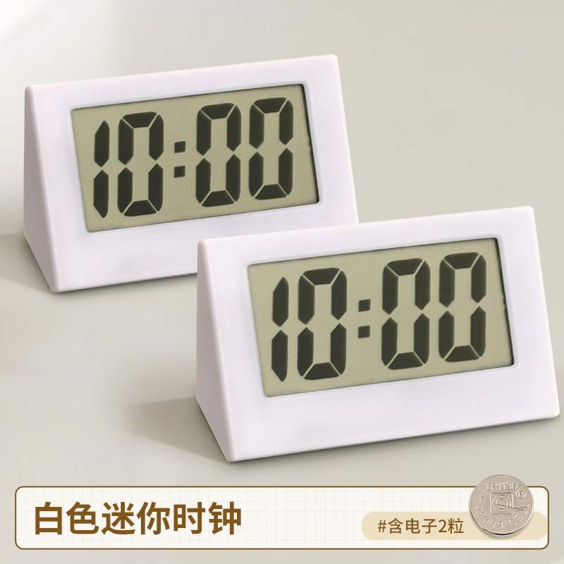 新款 迷你小时钟摆台式时间数字显示器学生用桌面摆件简约电子表