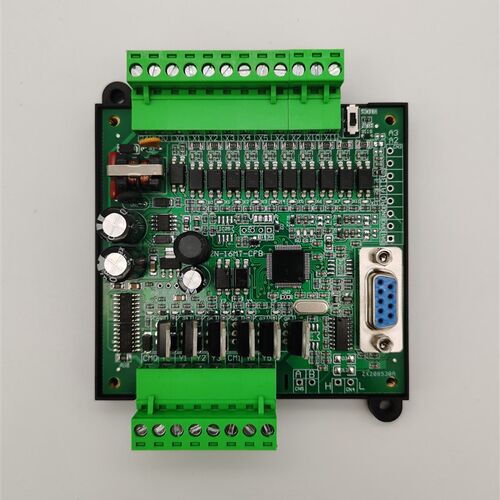 国产PLC控制器工控板可程式设计控制器FX2N-16MR/时钟/模拟量/pt1
