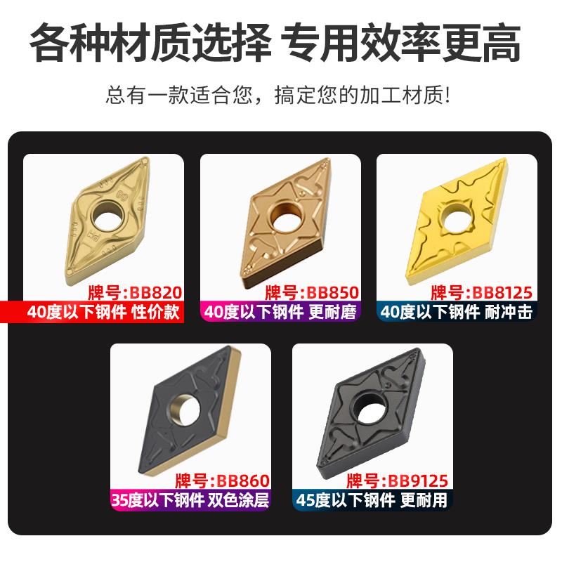 数控车床刀头55°菱形DNM