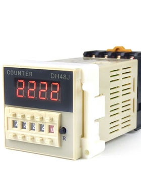数显计数器继电器DH48J-11A计数器380V220V24V12V 11脚带停电记忆