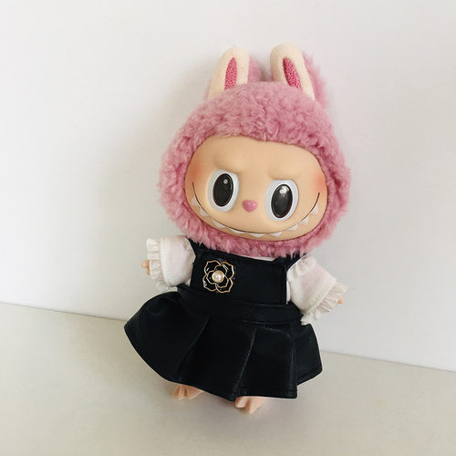 labubu搪胶毛绒公仔衣服拉布布