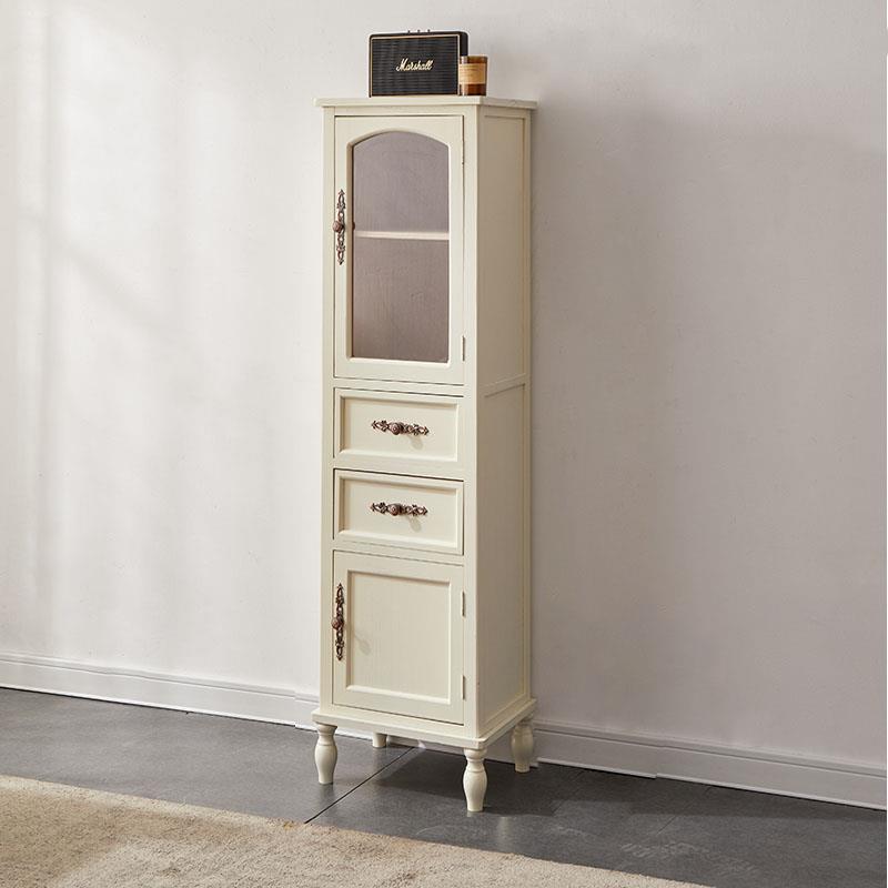夹缝收纳柜实木小斗柜简约储物柜置物架客厅边角柜窄柜立柜小柜子