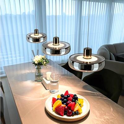 意式极简餐厅灯国王湖吊灯2024新款高级感轻奢三头吧台岛台餐桌灯