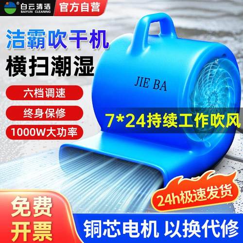 一匙灵吹地机商用大功率强力吹风机吹干 干机厕所地毯地面除湿BF5