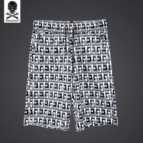 2024夏天休闲短裤男生夏季宽松户外沙滩冰丝中裤男士运动五分裤子