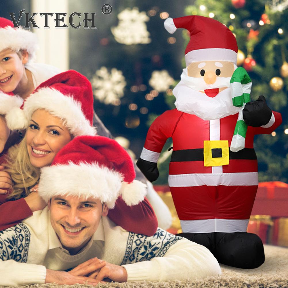 120cm giant santa claus with crutch inflatable toys