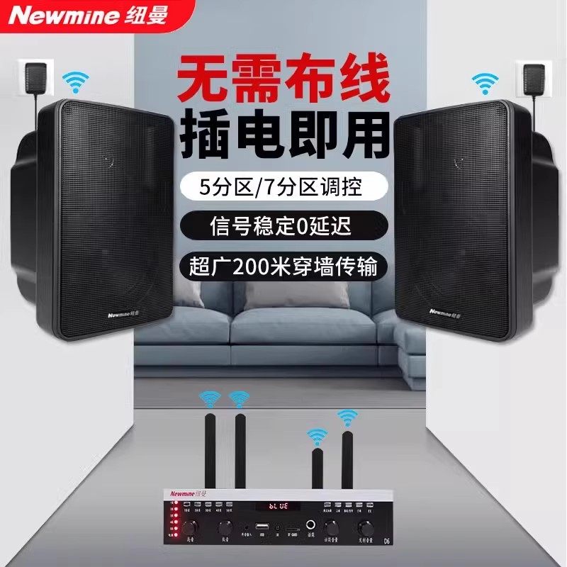 壁挂式纽曼音箱店铺会议室