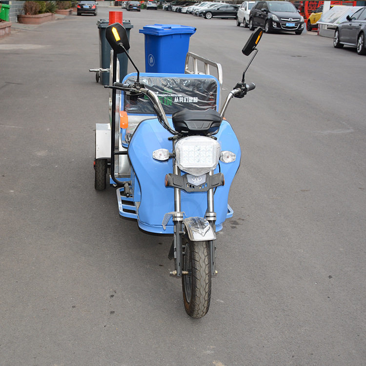 不锈钢箱体垃圾车环卫垃圾清洁车小型电动三轮保洁车 垃圾桶转运