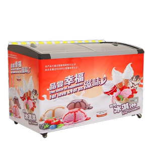冰柜直冷冷冻冷藏卧式玻璃雪糕柜