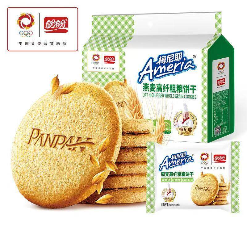 盼盼梅尼耶粗粮饼干360g高膳食纤维粗粮饼健康代餐饱腹下午茶