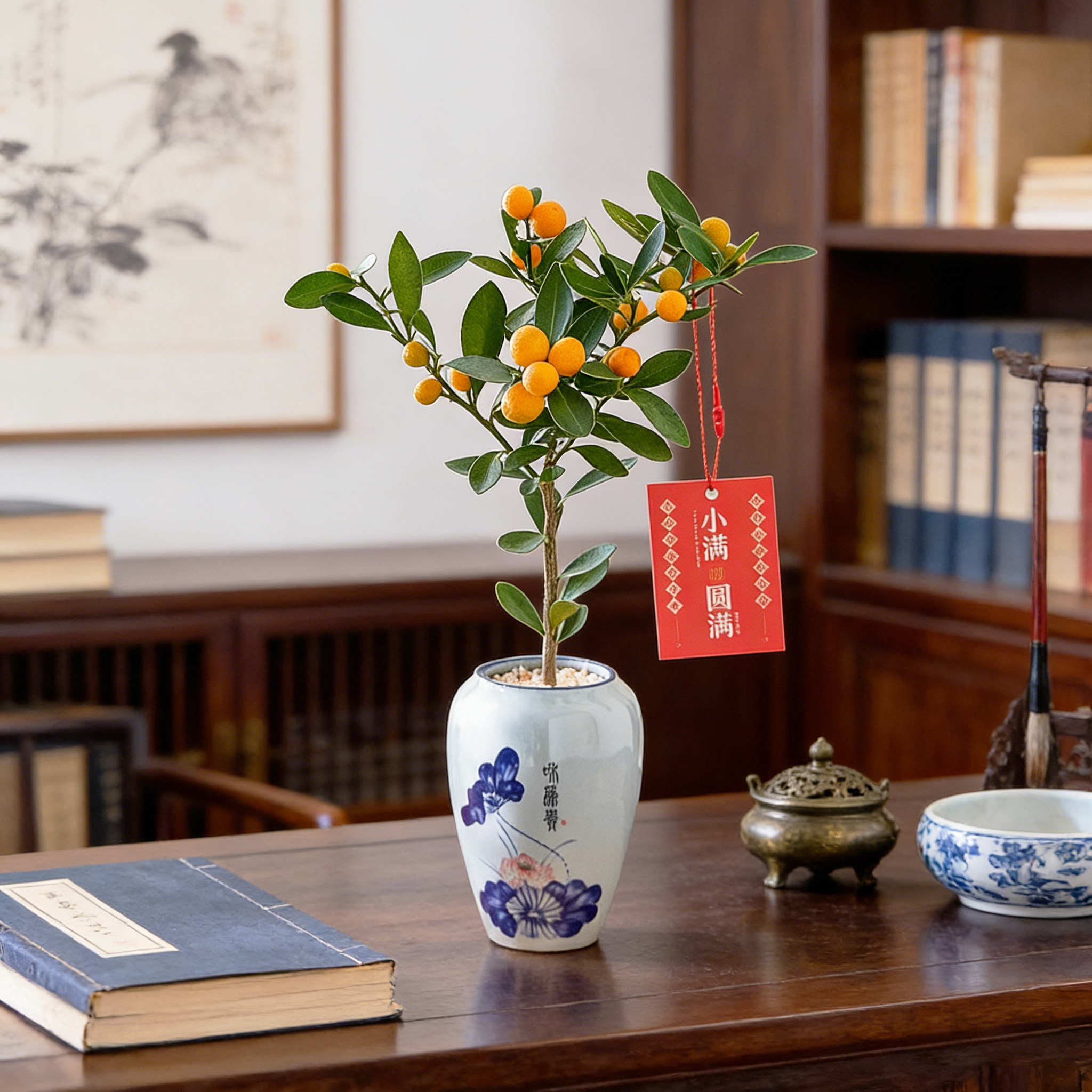 金豆盆景室内观果植物办公客厅桌面好养小盆栽茶桌禅意微盆景送礼,鲜花速递/花卉仿真/绿植园艺,绿植,淘宝优惠券,粉丝福利购,淘宝优惠卷