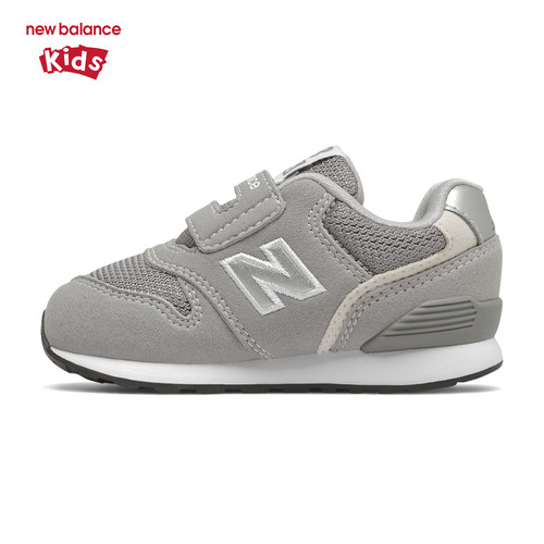 New Balance nb童鞋男女0-4岁小童春秋灰色系网面休闲鞋IZ996GR3