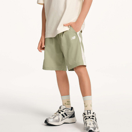 New Balance nb童装儿童男女夏季舒适透气休闲梭织短裤ND7VF21163