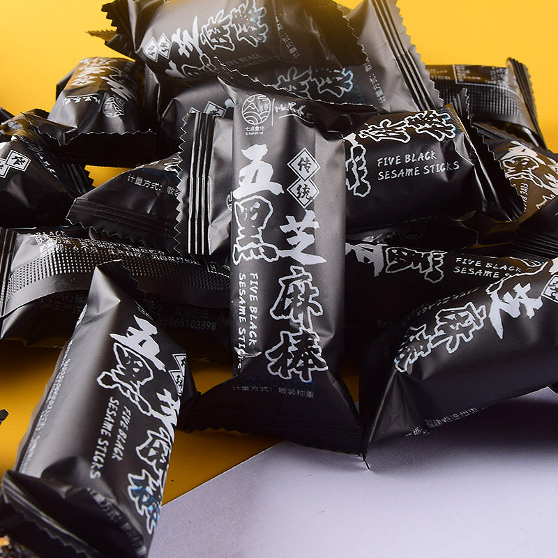 七点食分五黑芝麻棒无蔗糖小包装五谷杂粮代餐饱腹老式零食品散装