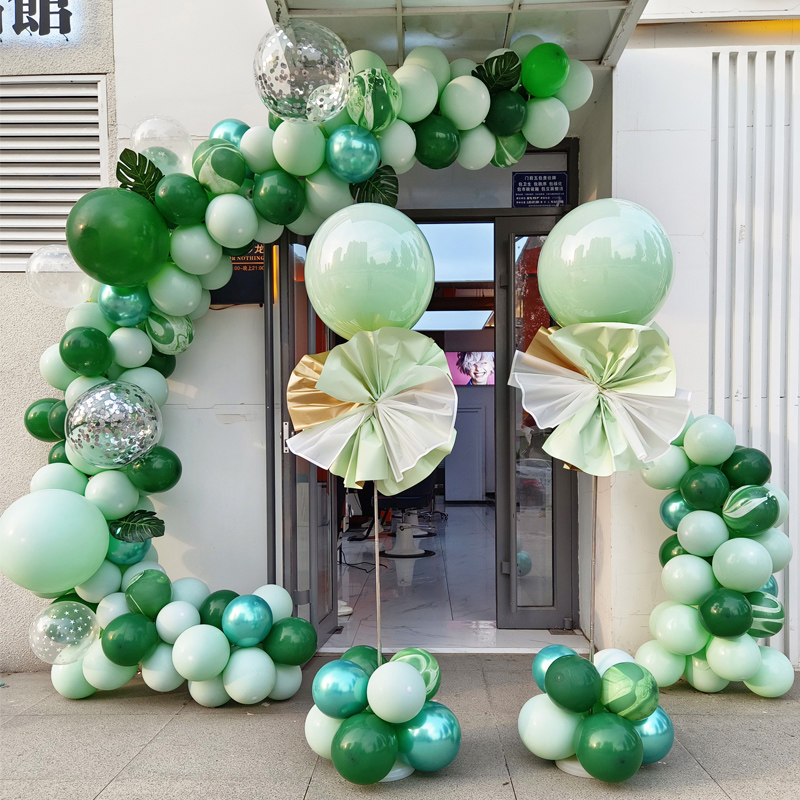 开业气氛围布置气球拱门套装支架美容院服装店周年庆活动装饰场景