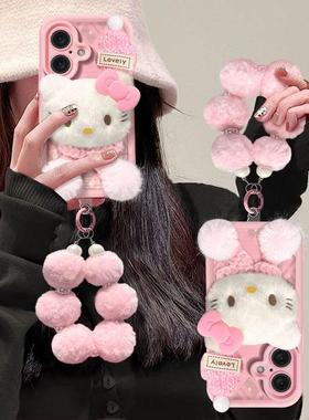 适用苹果16手机壳iPhone15Promax新女款IP13猫咪mini可爱12挂绳14防摔Xs保护套8plus潮牌7p软壳6s全包xr硅胶X