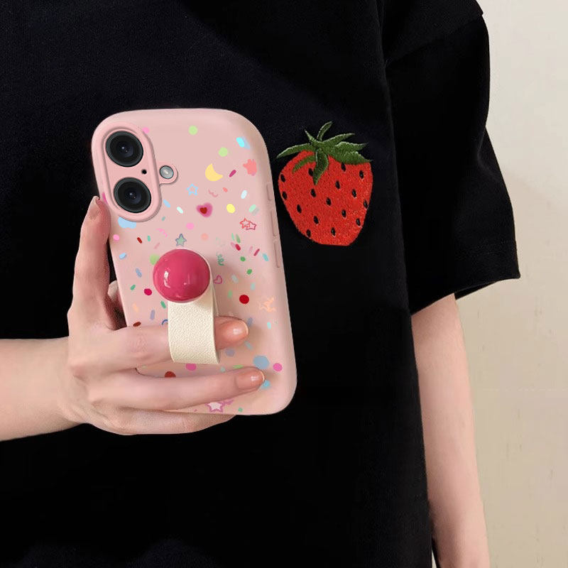 适用苹果16手机壳iPhone15Promax新款ip14糖果星星13精孔12少女心11防摔保护套Xs带挂件8plus可爱6s个性7软壳