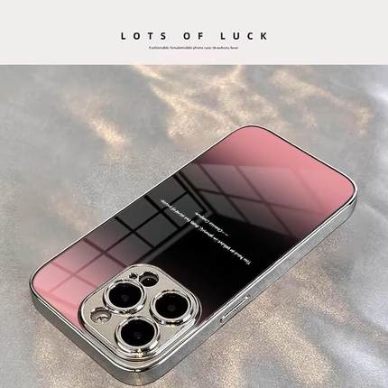 适用苹果15手机壳16E全包边17air高级iPhone14Promax新款13电镀12玻璃11防摔xsmax保护套8plus二代SE3晕染7P