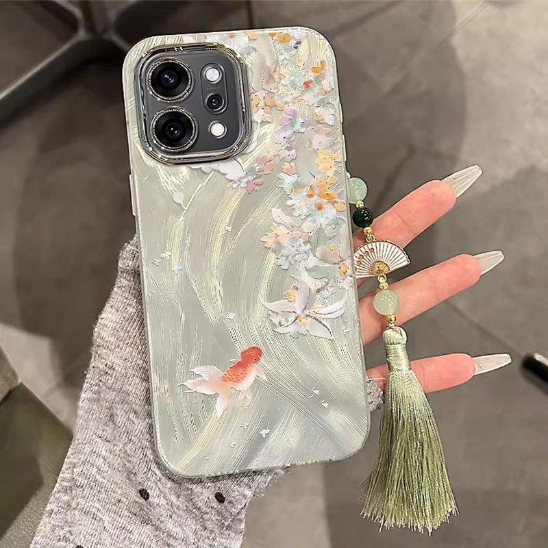 适用OPPOReno系列锦鲤手机壳