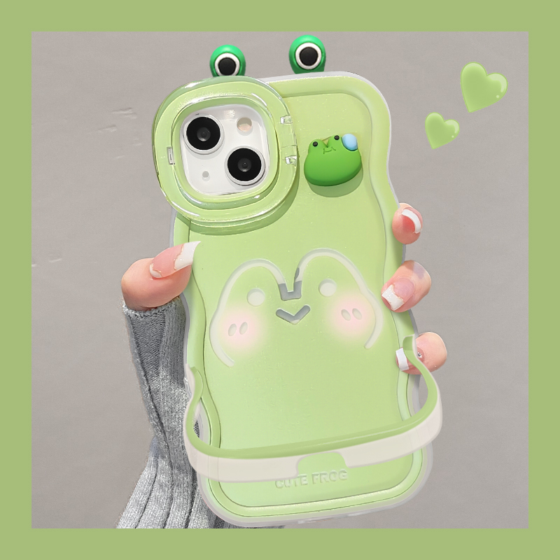 适用苹果系列青蛙工作手机壳