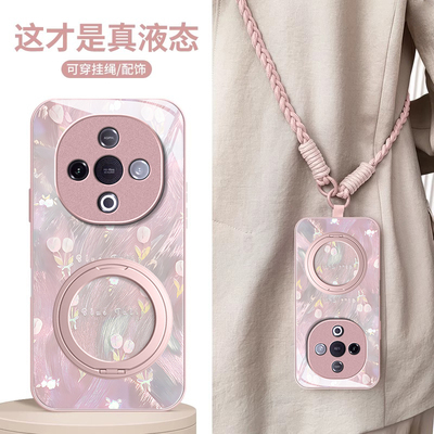 适用VIVOY系列镭射小花手机壳