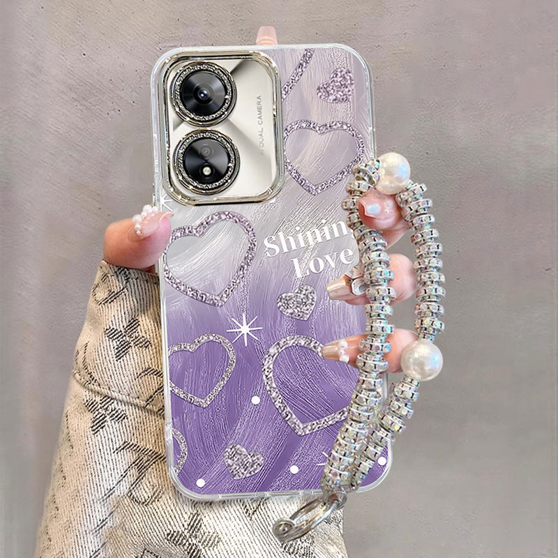 适用OPPOA系列渐变爱心手机壳