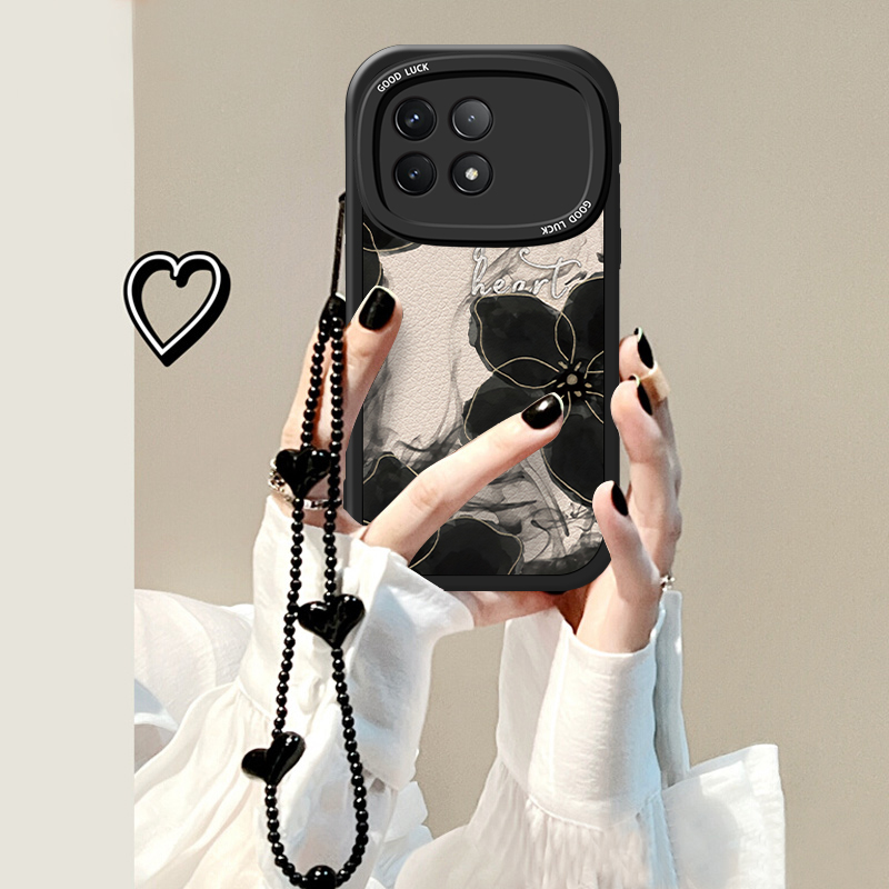 红米K70手机壳硅胶晕染水墨画ins