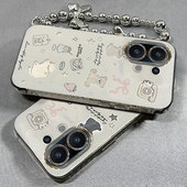 适用蝴蝶结小狗vivos30promini手机壳s20电镀s19羽纱S18E全包S17T防摔S16保护套S15新款 S12女S10专用S9新品 爆