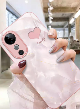 适用VIVOS19手机壳X19PRO金属漆S18新款S17t玻璃S16贝壳爱心S15创意S12PRO防摔S10保护套S9e高级感S7潮牌S6女