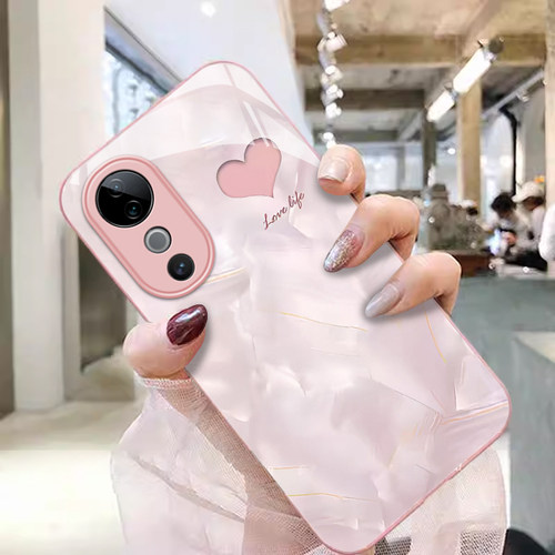 VIVOS系列手机壳玻璃贝壳ins爱心