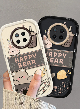 适用红米NOTE9手机壳5G新款NOTE卡通PRO全包note10高级感note11音乐+小熊TPRO情侣11SE可爱12Turbo保护套12r