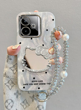 适用realmeGT7pro手机壳7turbo真我GT6波点猫NEO5SE羽纱13全包GT专用V60防摔V50V25保护套14pro+新款12女11