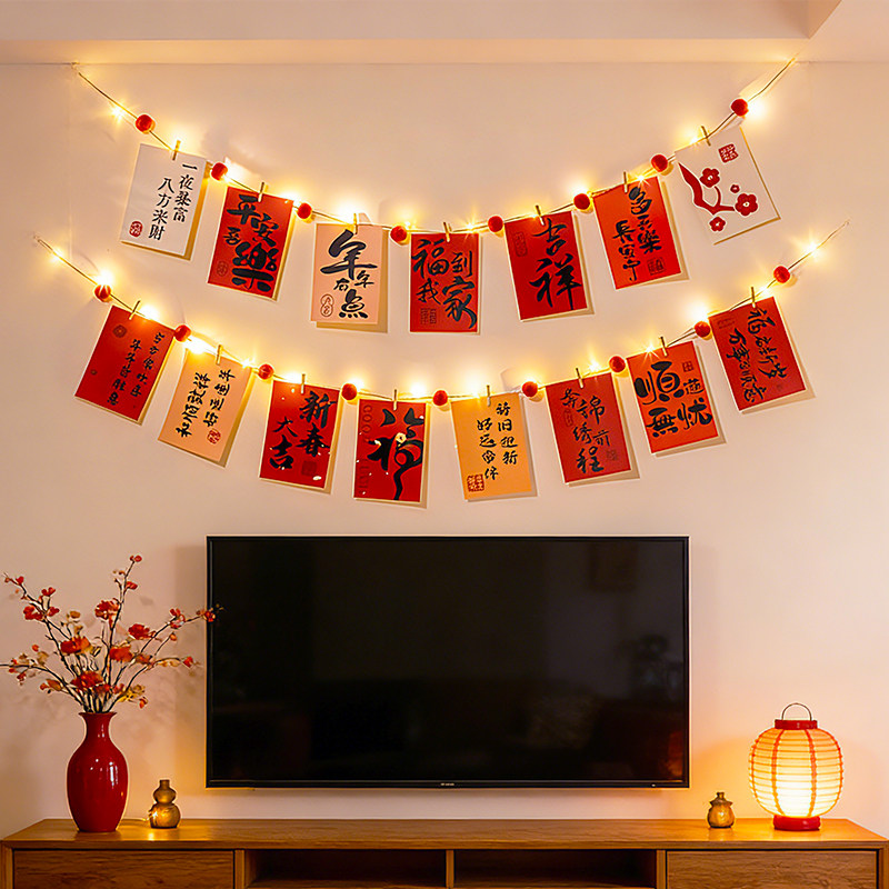 马年春节平安喜乐喜庆挂件乔迁过年家里客厅布置氛围贺卡贴纸2026,节庆用品/礼品,挂饰/生肖挂饰,淘宝优惠券,粉丝福利购,淘宝优惠卷