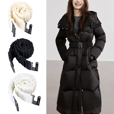黑色松紧羽绒服腰带弹力收腰专用