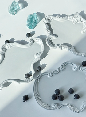 villatte astier de 手工黑陶土小碟小盘子水果盘adv法式复古餐具