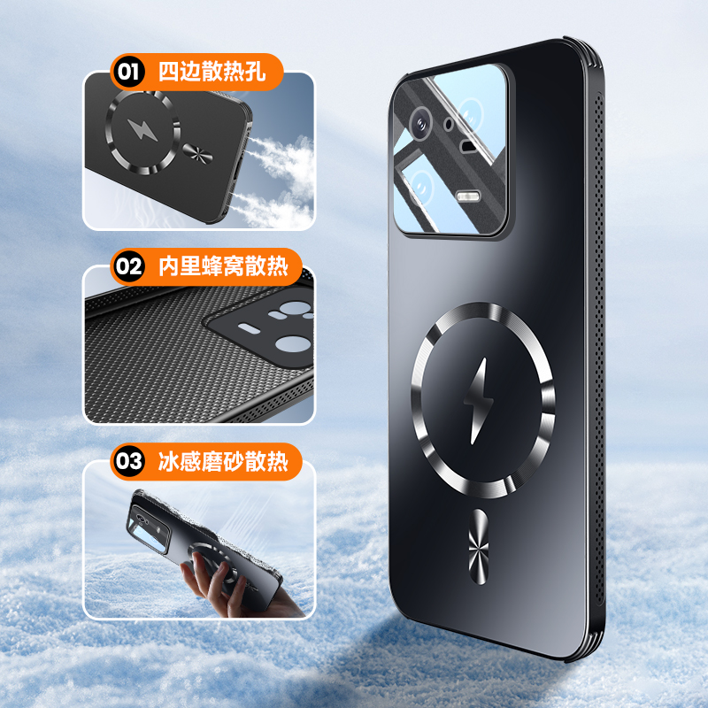 适用小米13手机壳xiaomi13pro保护套5G镜头全包m13 磁吸圈mi超薄por硬壳13p高级感POLO十三135g男女case