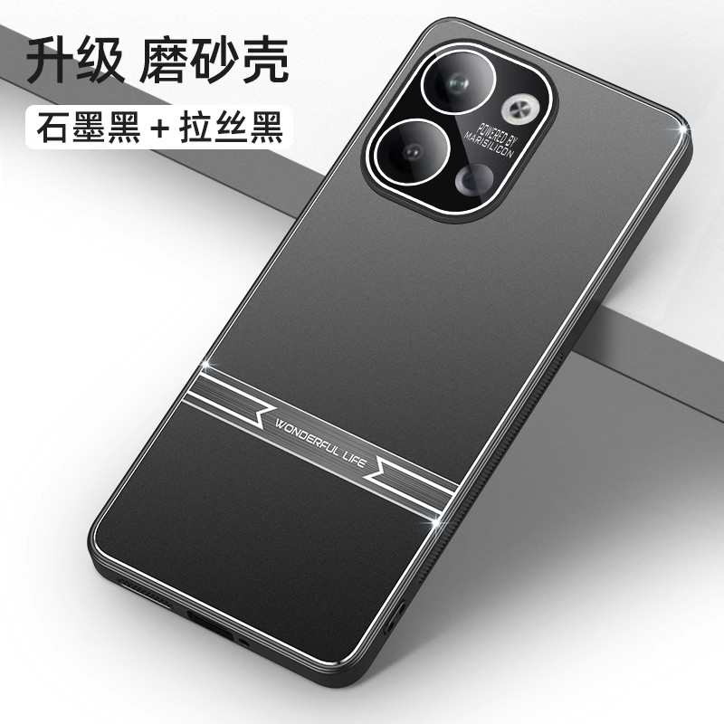 全包镜头膜oppoReno9手机壳reno9pro十rone PHM110 oppo5G金属opρo opopreno por后盖opρoreno男opreno硬壳