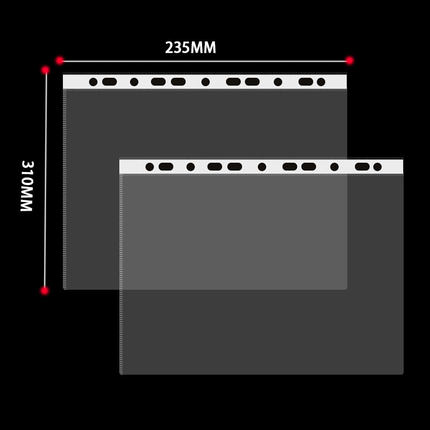A4透明文件袋11孔文件袋插页保护袋十一孔活页透明袋保护套加厚打
