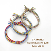 网红ins风发圈森系头绳橡皮筋女扎头发绳2025年新款 学生皮套马尾