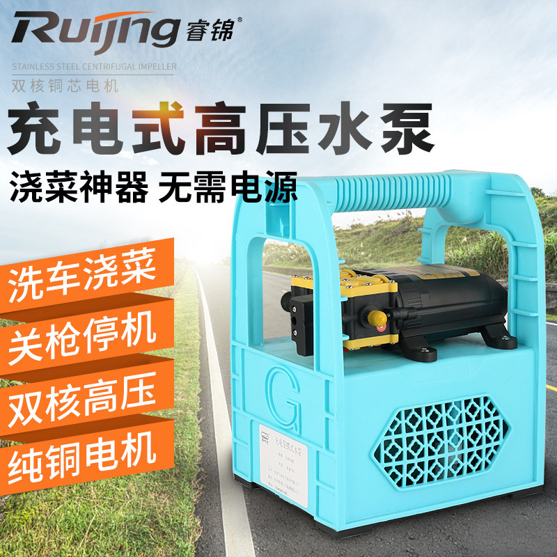充电水泵 浇菜户外12v水泵小型吸水抽水泵浇菜神器抽水机农用灌溉