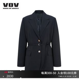 女士休闲收腰西装 vov西装 外套夏季 新品 外套61132102036