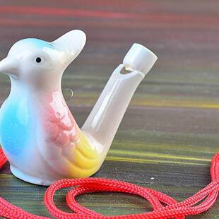 鸟鸣器幼儿小鸟叫叫陶瓷口哨水鸟叫叫儿童吹奏玩具婴儿口吹叫哨