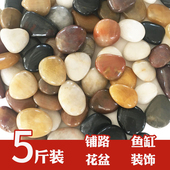 包邮 天然鹅卵石原石雨花石铺路铺地庭院园林花盆鱼缸造景装 饰