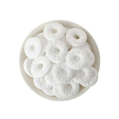 无糖型薄荷糖强劲清凉土味情话糖果散装花香味圈圈外卖清口糖商用