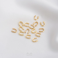 K16-1 14K Gold Bag 4x5 мм U-образная пряжка (10 штук)