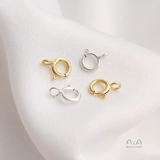 Импортный аксессуар ручной работы, аксессуары, серебро 925 пробы, Италия, 14 карат, золотой цвет