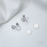 R194-1b Белые зажимы для ушей с закрытой горизонтальной петлей K 1 пара 2 шт., бесплатный силиконовый рукав