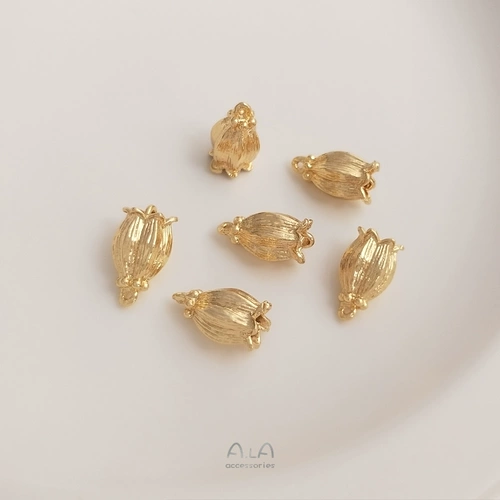 Серьги с кисточками ручной работы, китайская шпилька, аксессуар для волос, 14 карат, орхидея, DIY